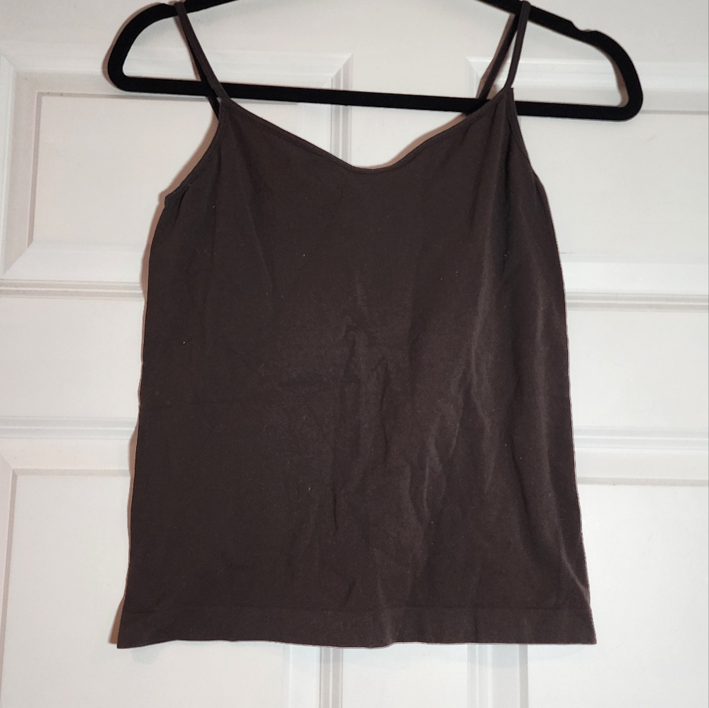G Wheels Dark Gray/Brown Shapewear Tank L